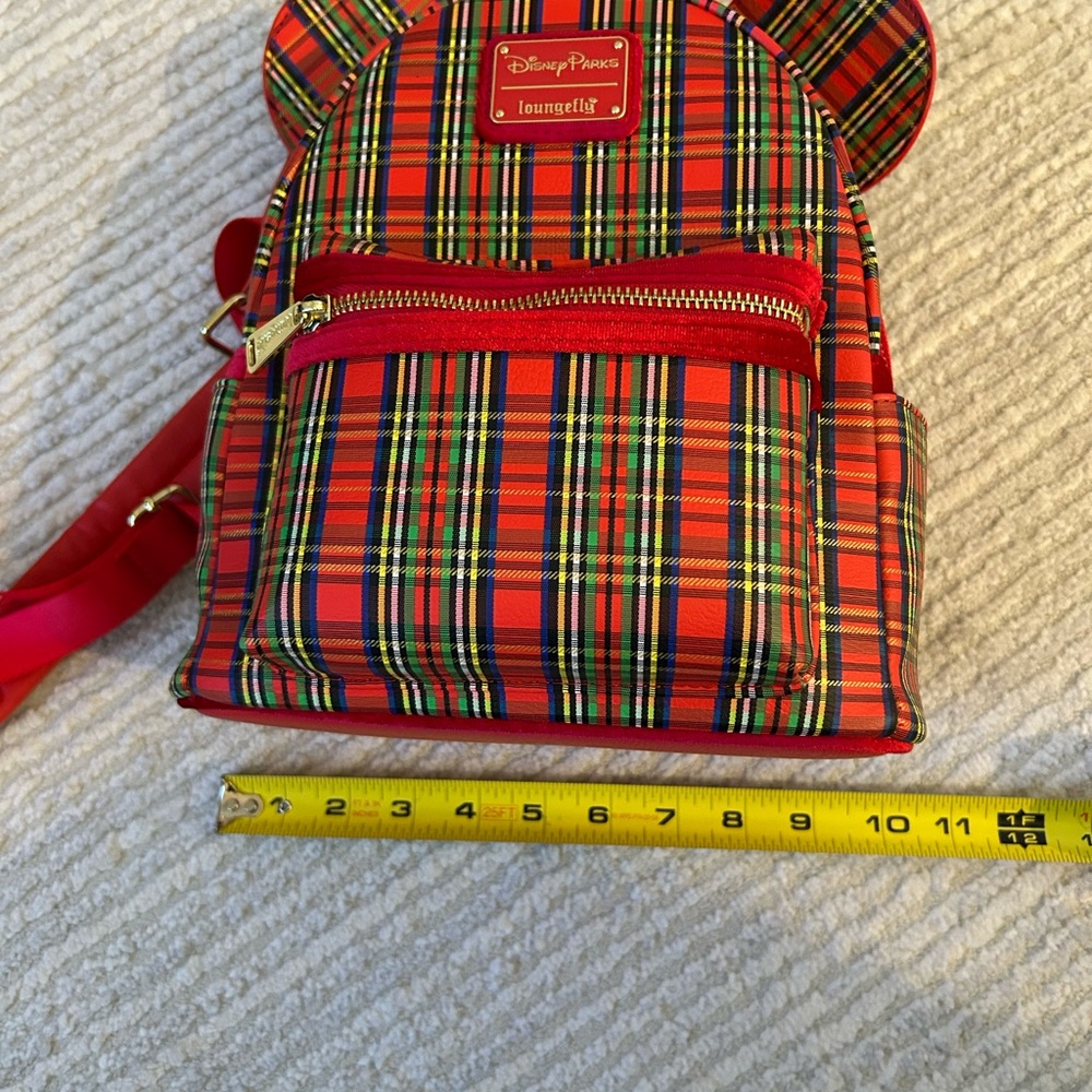 Disney Plaid Kids Backpack with Ears - Picture 8 of 9